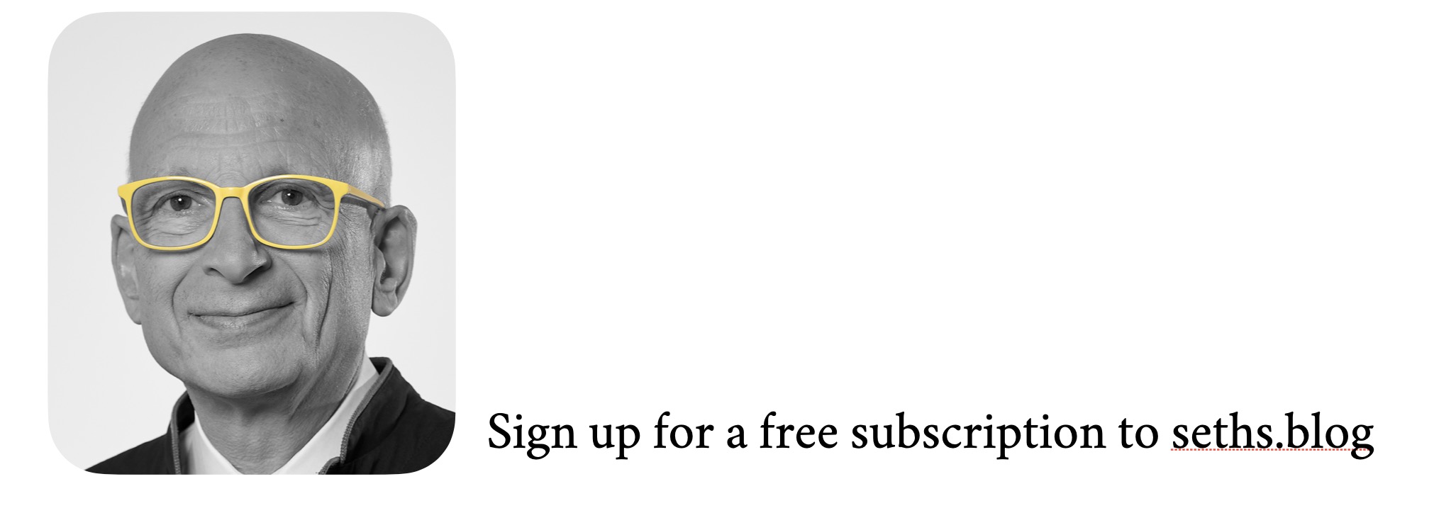 Email subscription form header